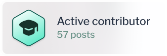 Active contributor badge